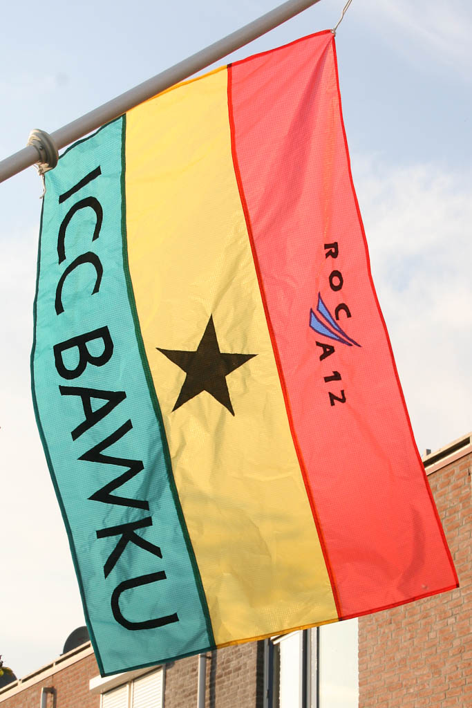Flag,ICC Bawku,Chikara: Red, Yellow, Green, Black